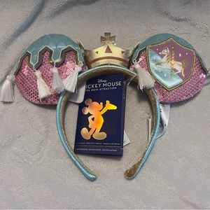 Disney Mickey Mouse: The Main Attraction Prince Charming Regal Carousel Ears-NWT